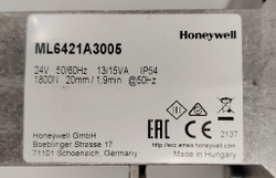 Привод клапана 3-позиционный Honeywell ML6421A3005 24В 50/60Гц 20мм 1800Н IP54
