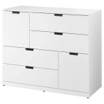 Комод - IKEA NORDLI/НОРДЛИ ИКЕА, 47х99х120 см, белый