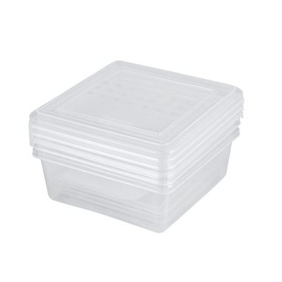 Комплект контейнеров для заморозки "Asti" квадратных 0,5л х 3 шт. (бесцветный)