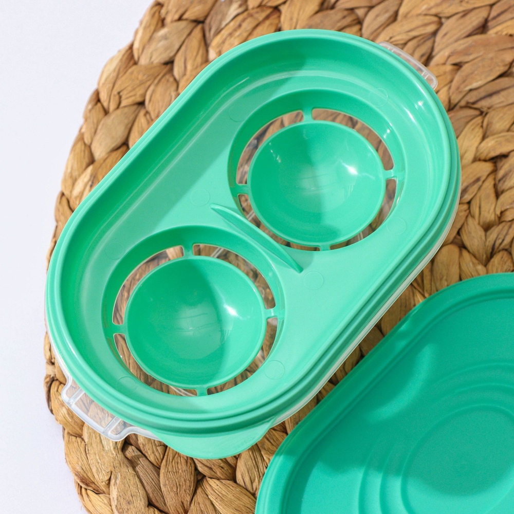 Разделитель белка и желтка Доляна, 15,5×9,5×7 см, цвет мятный