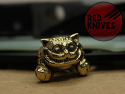 Бусина темлячная "Чеширский", латунь