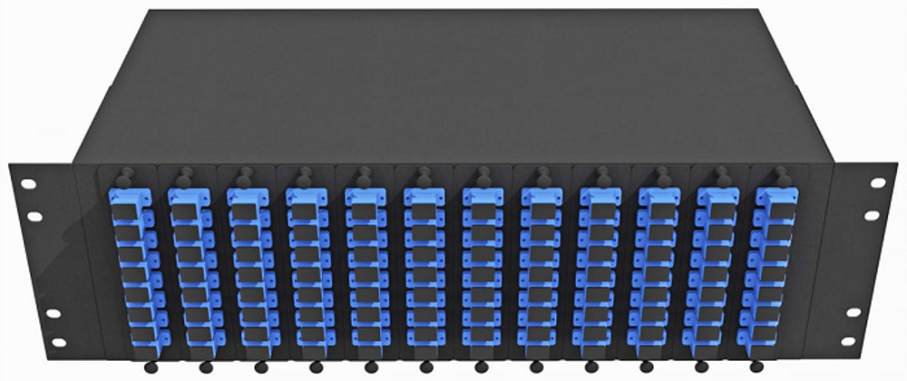 Кросс оптический стоечный  TopLAN КРС-Top-3U-96SC/U-OS2-BK