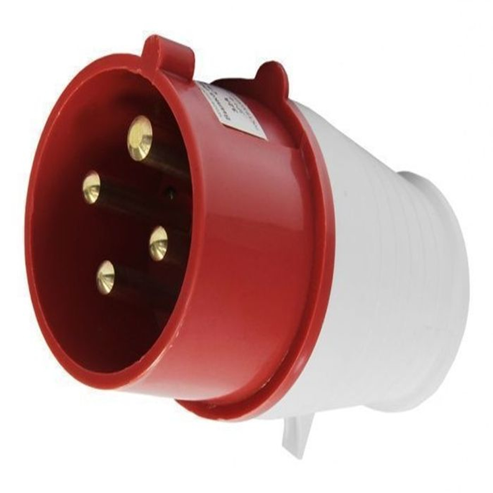 Вилка 024 переносная 3P+PE 32А 380В IP44 техноэнерго