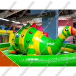 Коммерческий надувной батут "Динозавр-качеля" 5*5*2.5 м