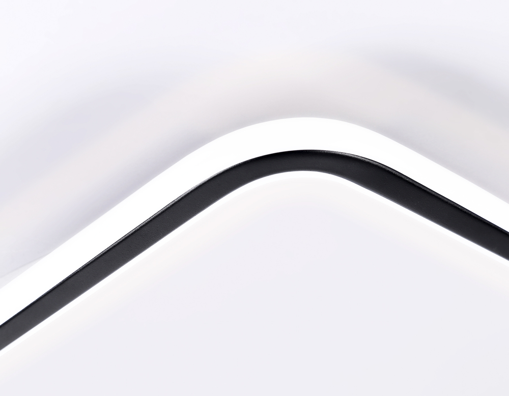 Потолочный светодиодный светильник с пультом управления FL5115/1+2 WH/BK белый/черный 97W 3000K-6400K 480*480*130 (ПДУ ИК)