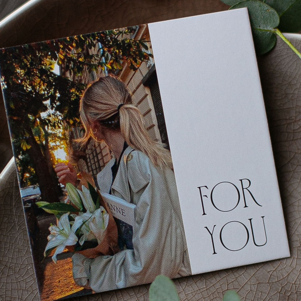 К-809 карточка (8х8 см) For you(упаковка 10 шт.)