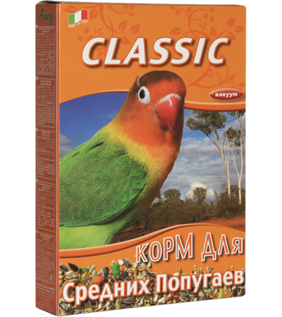 Фиори Classic Средние попугаи 400гр.