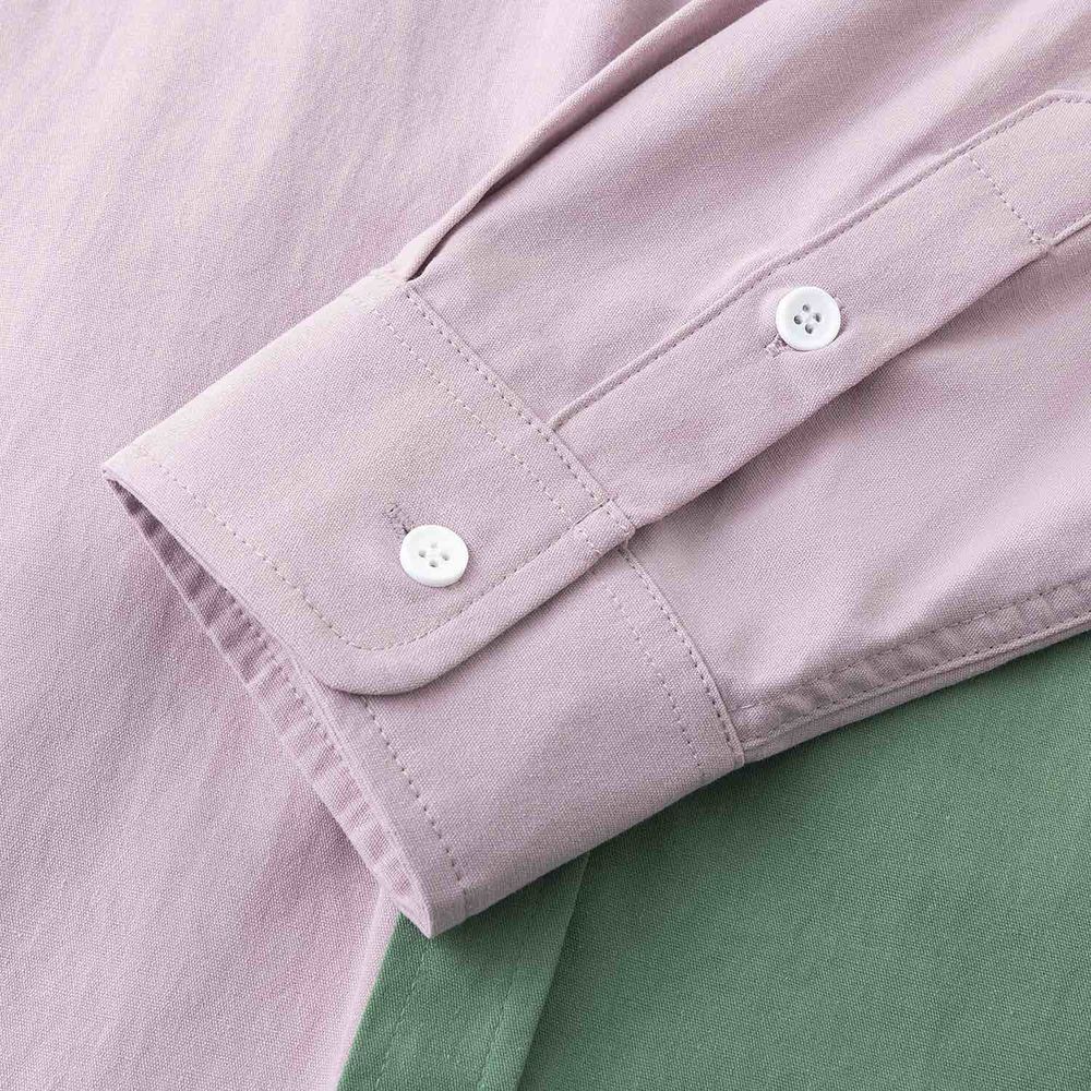 Сорочка Ymkashix Puff лиловая/темно-зеленая