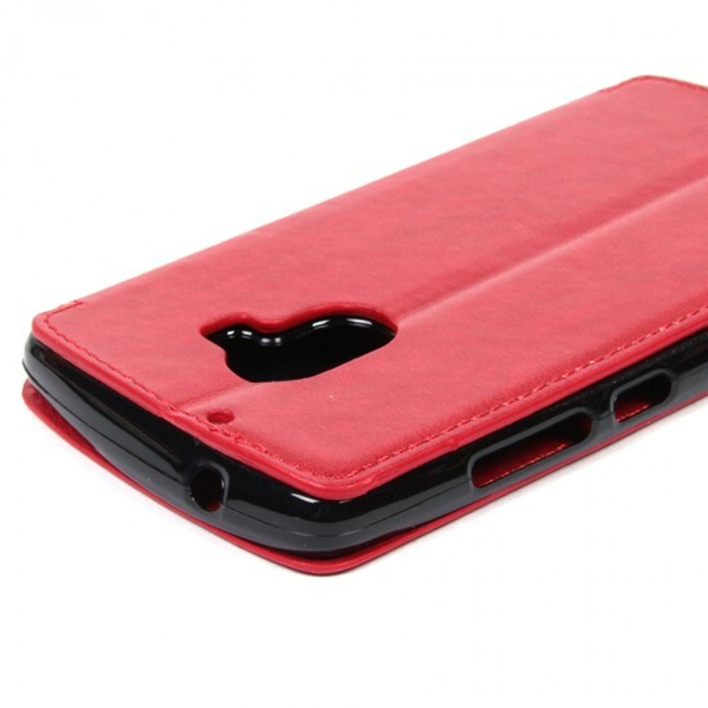 Чехол-книжка с магнитом для Lenovo A7010, 007174-2 Красный