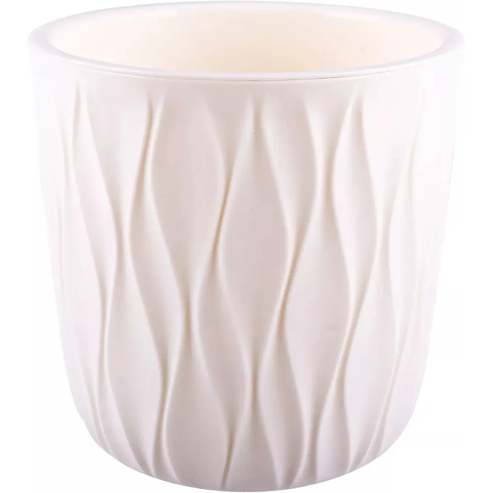 Горшок для цветов с дренажной вставкой Desert 2,3л (d157, h152мм)(молочный)