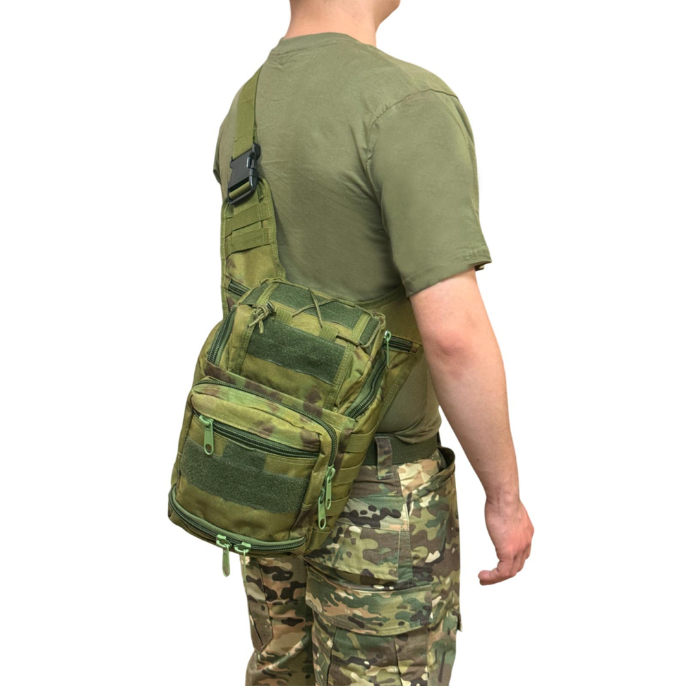 Тактическая мужская сумка через плечо 9 л