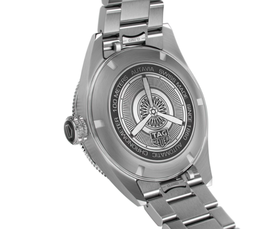 Tag Heuer WBE5110.EB0173 мужской механический хронометр  AQUARACER задняя крышка