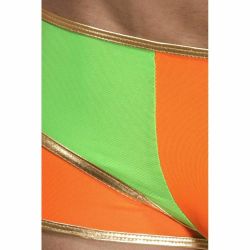 Мужские трусы хипсы оранжево-зеленые Cosmos Colors L30OGG