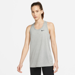 Женская теннисная майка Nike Dri-Fit Regular Racerback Tank Top Women - Lightgrey
