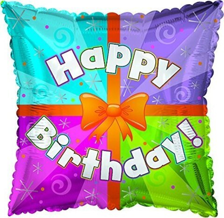 CTI 18" Квадрат с днем рождения подарок