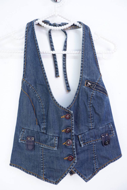 Жилетка Vero Moda джинсовая, можно носить как топ или на рубашку 42 размер