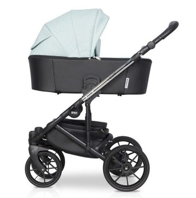 Коляска Riko Basic Vest 2 в 1 Mint / (Голубой/черный)