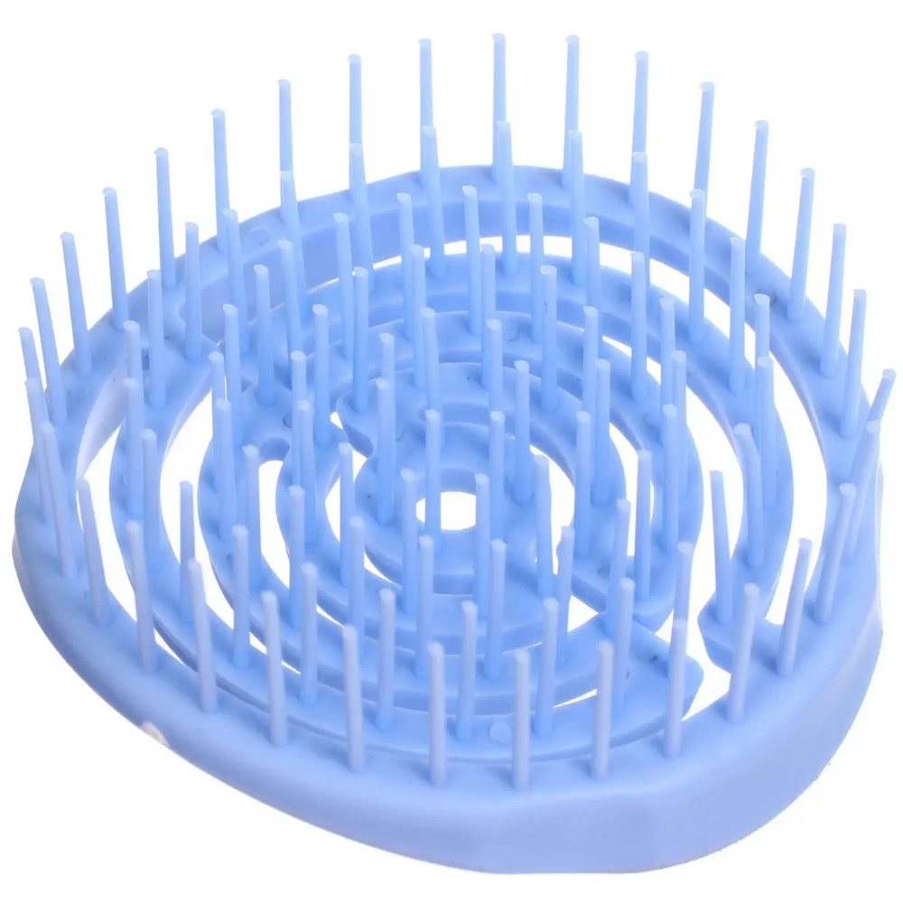 Расческа массажная компактная «Сosmo style», цвет голубой, 8см, форма круг, в пластиковой коробке