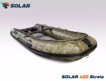 Лодка надувная моторная solar-420 strela jet tunnel