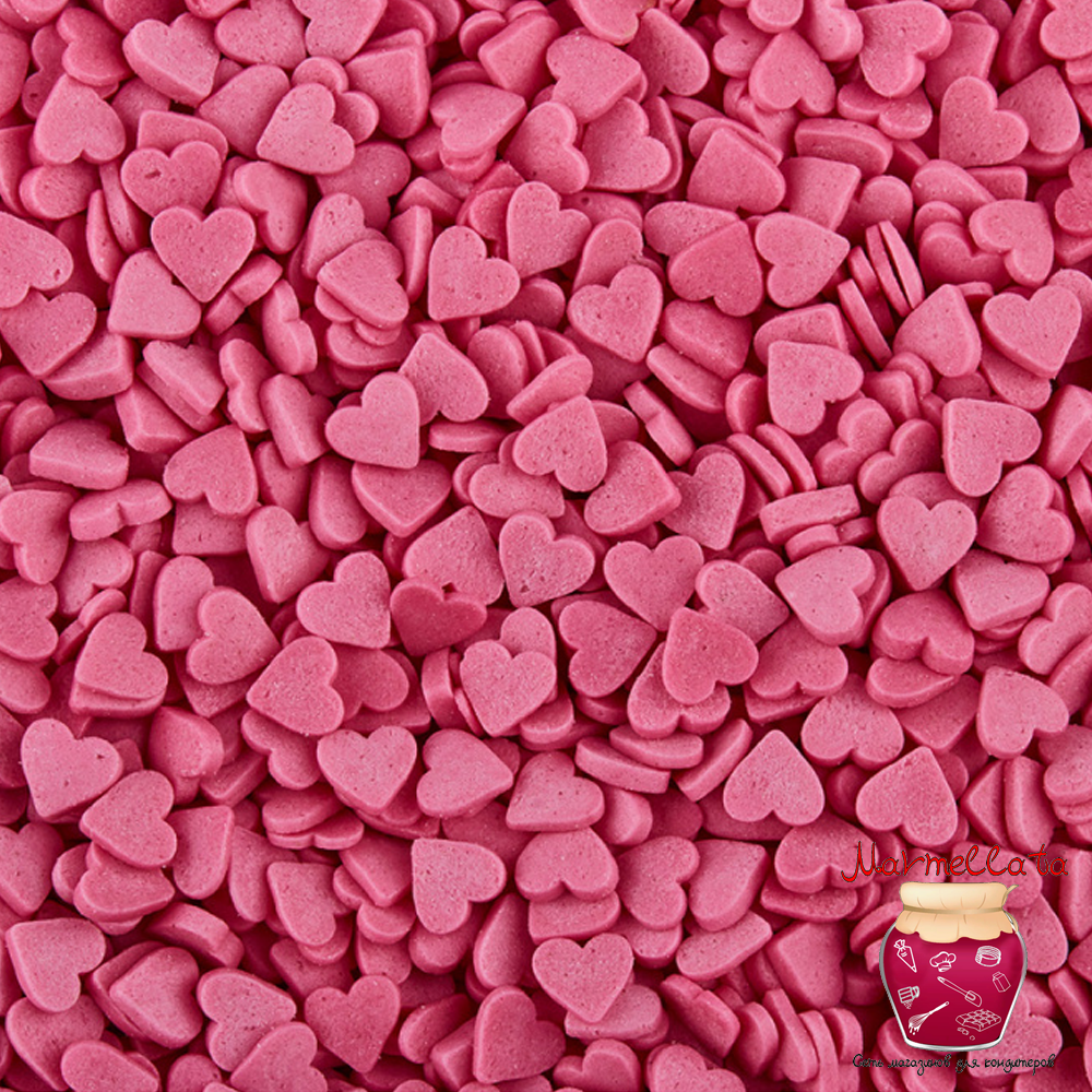 Посыпка &quot;Сердечки розовые&quot; мини, 75 гр.