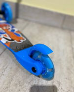 Самокат трехколесный 120мм свет А5-6-2 до 40кг (гол)