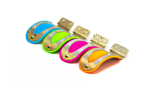 Крыло-тормоз заднее для детского самоката, сталь-пластик, зеленое