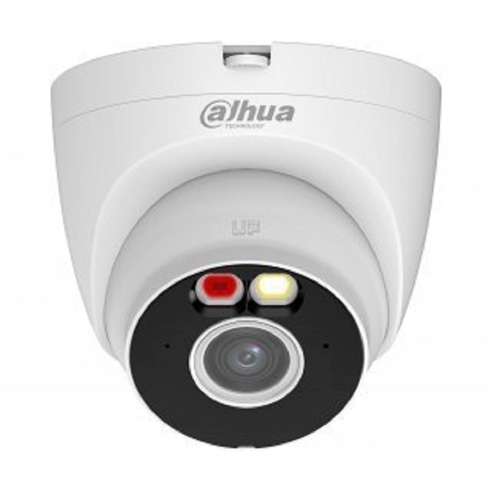 DAHUA DH-IPC-T2AP-PV-0280B Уличная купольная IP-видеокамера Smart Dual Light 2Мп, 1/3” CMOS, объектив 2.8мм, видеоаналитика, ИК 30м, LED 30м, микрофон, динамик, Wi-Fi 2.4ГГц, IP67, металл/пластик