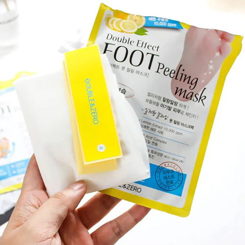 Пилинг-носочки для ступней с гиалуроновой кислотой Double & Zero Double Effect Foot Peeling Mask, 1 пара (40мл)