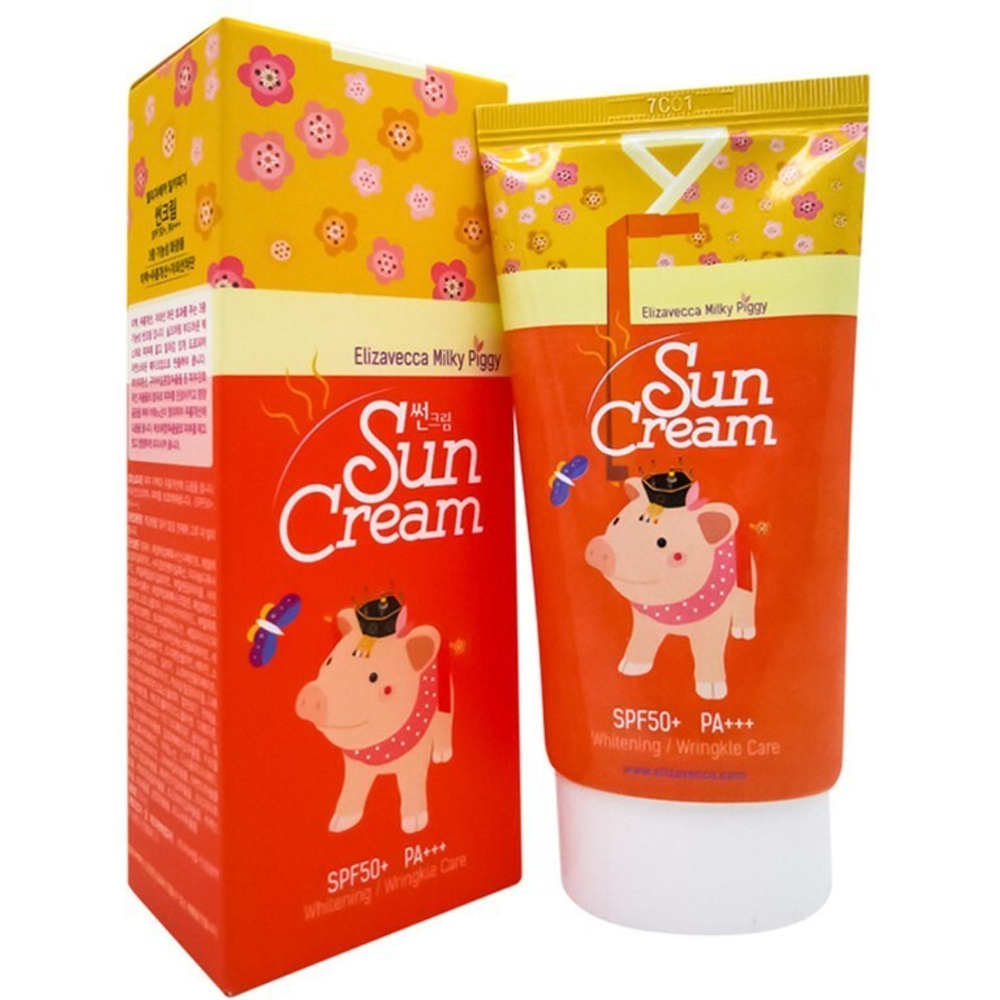 Солнцезащитный крем с коллагеном Elizavecca Milky Piggy Sun Cream SPF50+, 50 мл.