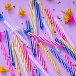 Набор свечей для торта 24 шт., 6 см, 24 держателя, ЗОЛОТАЯ СКАЗКА, в блистере, 591445