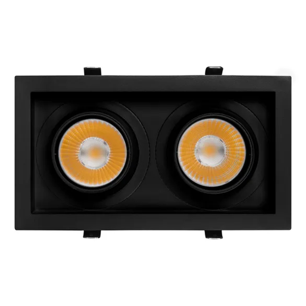 Светильник MS-VORTEX-BUILT-S250x140-2x30W Warm3000 (BK-BK, 17 deg, 230V) (Arlight, IP20 Металл, 5 лет) 058450