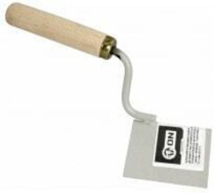 Кельма для внешних углов 80*60*60мм, деревянная рукоятка, окрашенная сталь