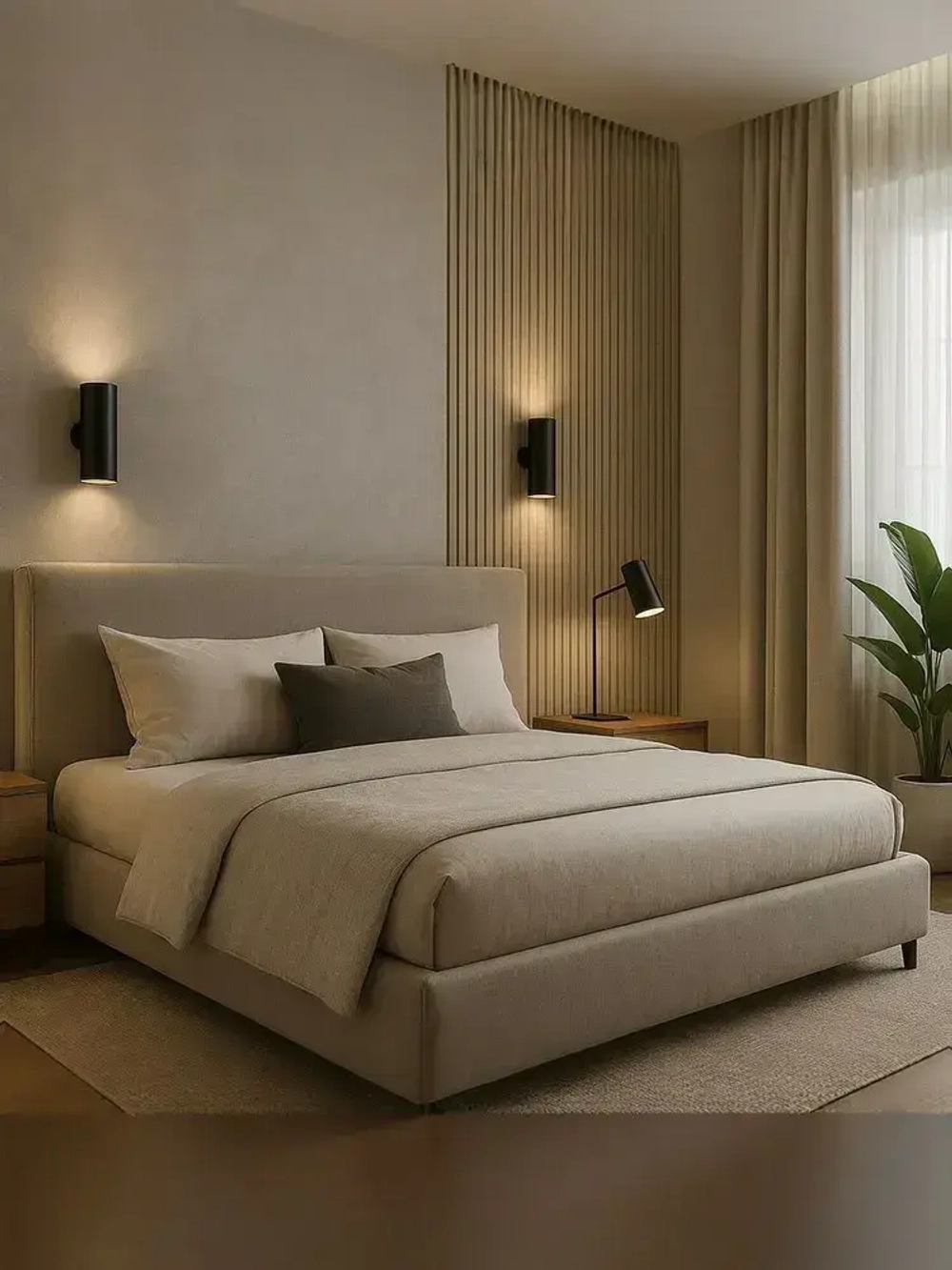 Светильник настенный, бра двунаправленный, черный, Е27