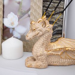 Подставка для благовоний и ароматических палочек Дракон Тесса Айвори