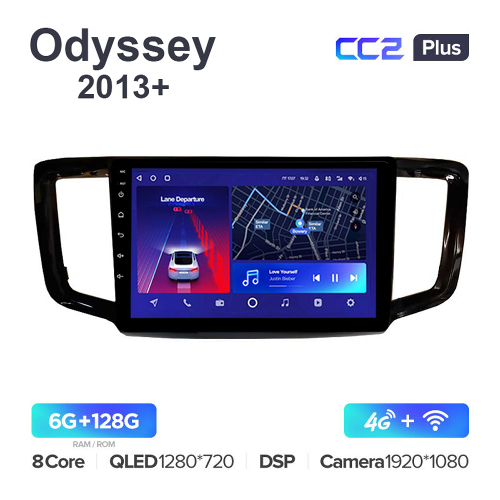 Teyes CC2 Plus 10,2"для Honda Odyssey, Pilot 2013+