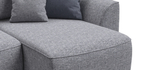Угловой диван Кинг Рогожка Венто серый