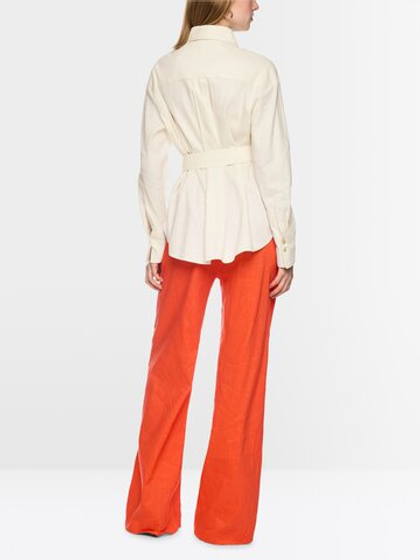 Marc Cain Рубашка из льна с поясом