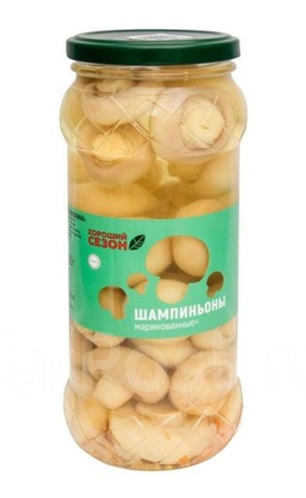 Шампиньоны маринованные 530г. Хороший сезон