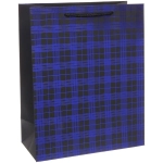 Пакет подарочный «Стильная клетка»33*26 см