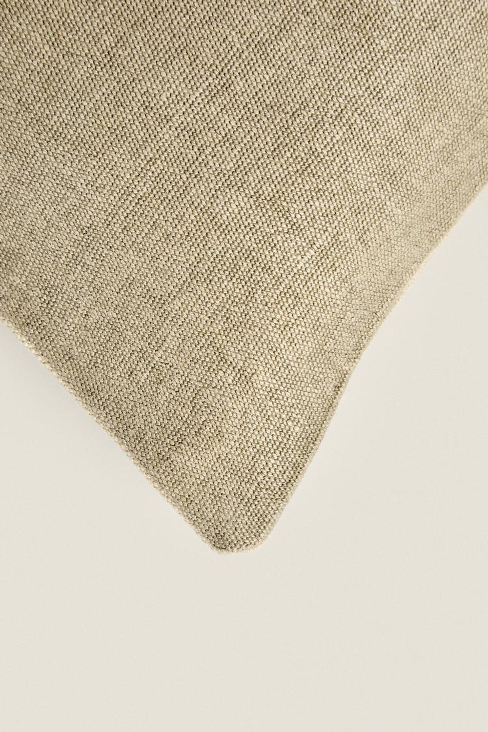 ZARA HOME ОДНОТОННЫЙ ЧЕХОЛ НА ПОДУШКУ, СВЕТЛО-ЗЕЛЕНЫЙ