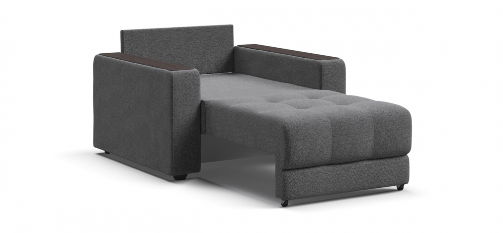 Босс кресло-кровать Рогожка Мальмо серый