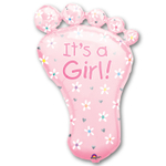 Фольгированный шар-фигура «Стопа девочки», 81 см