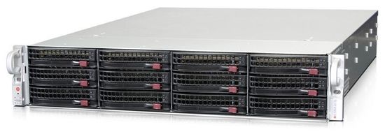 Сервер Supermicro SuperStorage 5028R-E1CR12L без процессора/без ОЗУ/без накопителей/количество отсеков 3.5" hot swap: 12/1 x 920 Вт/LAN 1 Гбит/c