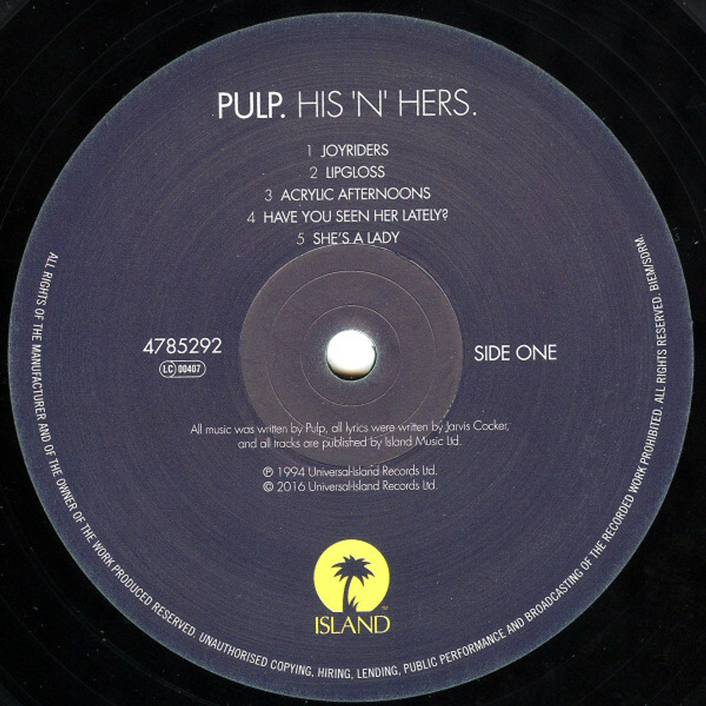 Pulp / His 'n' Hers (LP)