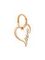 Фото подвески Сердце Love из золота, вид сбоку
