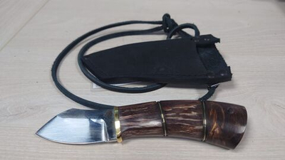 Нож «Зубчик-3», 95х18, стаб карелка, проставки, проточки