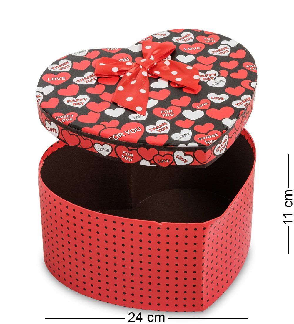 WG-55/2-A Коробка подарочная «Сердце» цв.красн./черн.