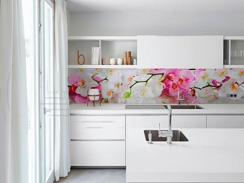 Кухонный фартук Розовое утро 3000х600 мм