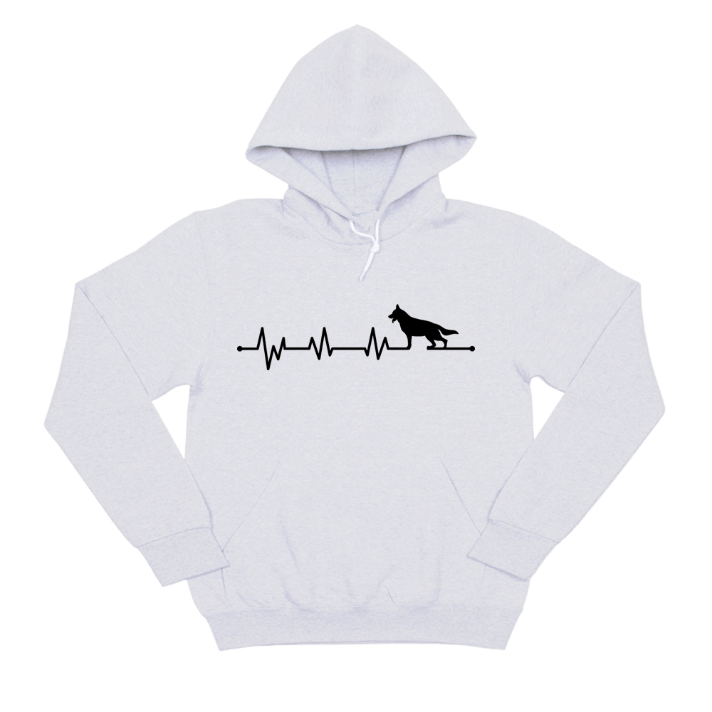 Толстовка "Овчарка - сердечный ритм"