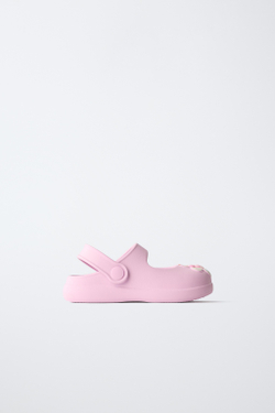 ZARA ПРОРЕЗИНЕННЫЕ САБО MINNIE MOUSE © DISNEY, РОЗОВЫЙ